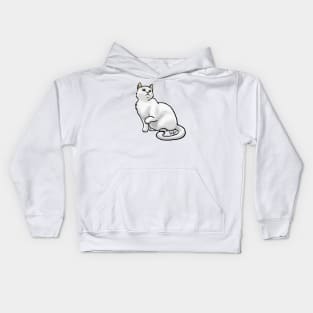 Cat - European Shorthair - White Kids Hoodie